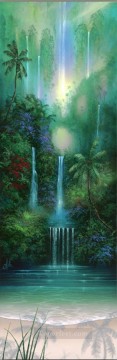Paisajes Painting - Montañas de la selva tropical de Wailini Falls